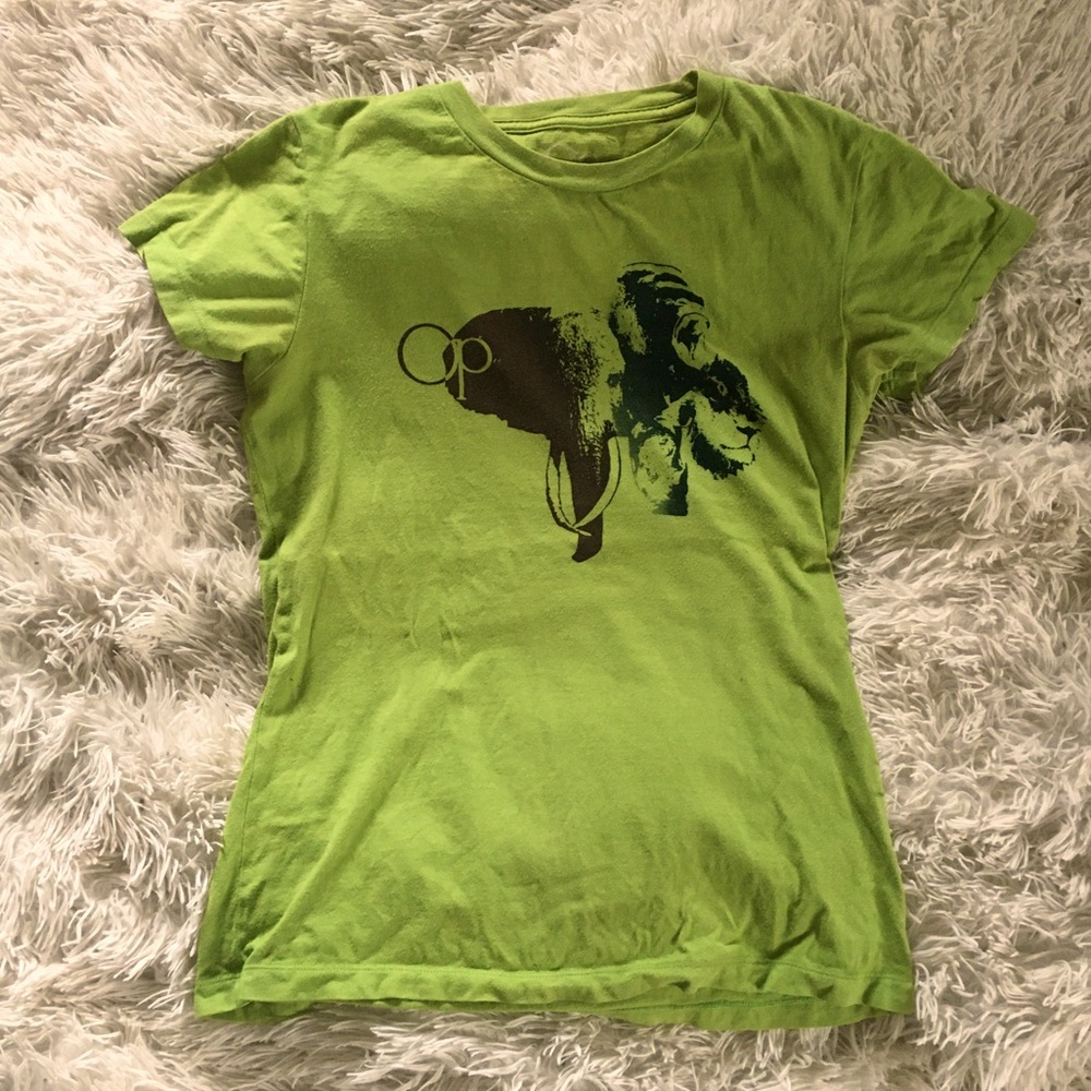 Cool Animals OP tee shirt green